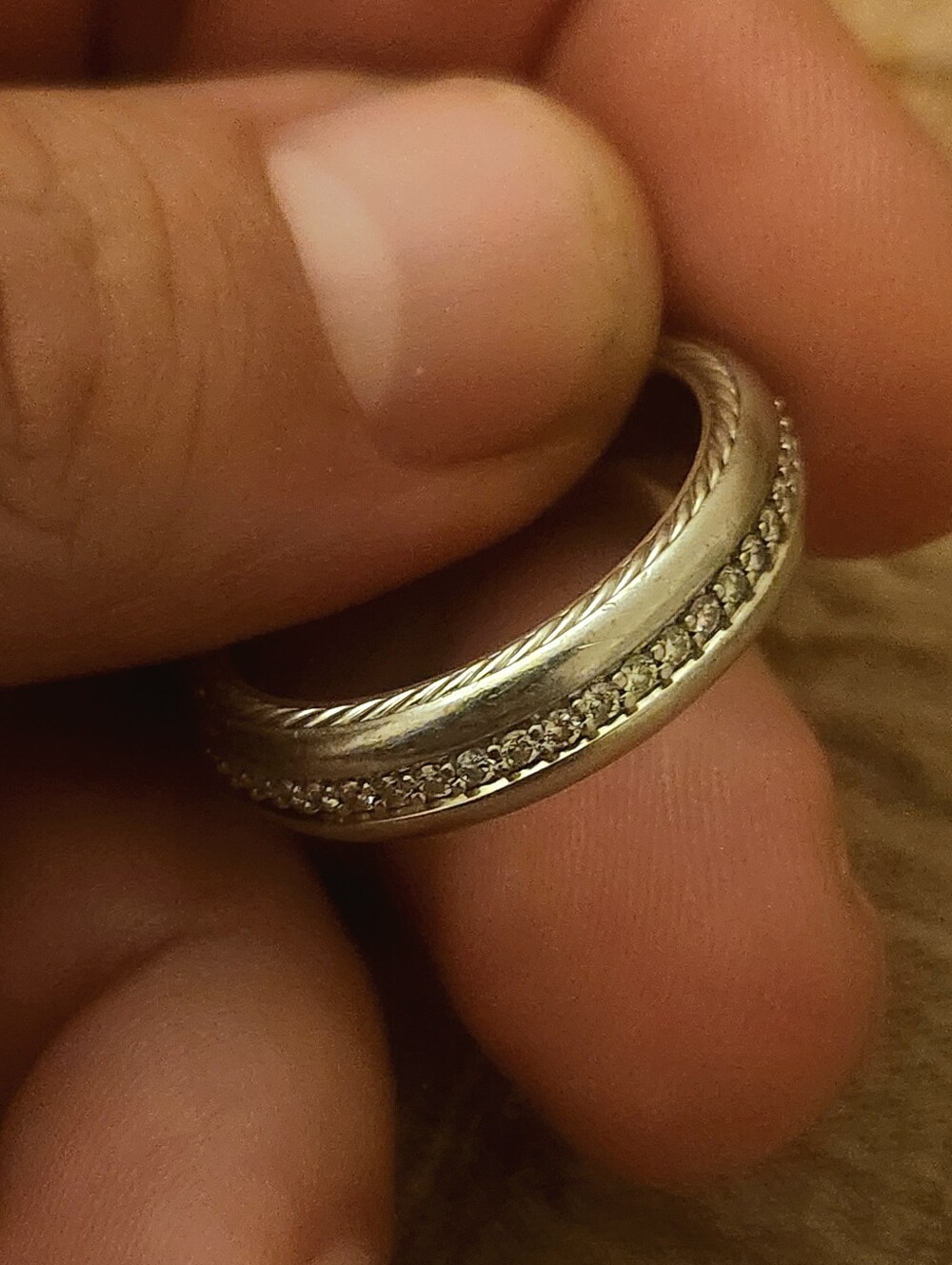 David Yurman| Platinum Diamond Streamline® Band